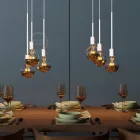 Metal extension tube for pendant or table lamps