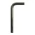 14 cm curved metal extension tube