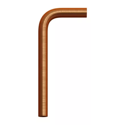 14 cm curved metal extension tube