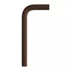14 cm curved metal extension tube