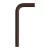 14 cm curved metal extension tube