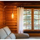  Sarè - Wall-mountable metal cable clamp for fabric cables, black