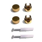 Sarè - Wall mount, metal cable clamp for fabric cables - 2 pieces