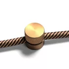  Creative-Cables Sarè - Wall-mountable metal cable clamp for fabric cables Fcm01Ots cable clamp