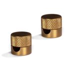 Sarè - Wall mount, metal cable clamp for fabric cables - 2 pieces