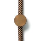 Sarè - Wall mount, metal cable clamp for fabric cables - 2 pieces