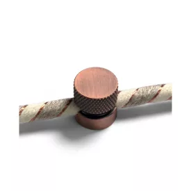    CREATIVE-CABLES SARÈ - WALL-MOUNTABLE METAL CABLE CLAMP FOR FABRIC CABLES FCM01RAS cable clamp