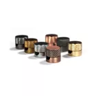 CREATIVE-CABLES SARÈ - WALL-MOUNTABLE METAL CABLE CLAMP FOR FABRIC CABLES FCM01RAS cable clamp