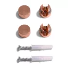 Sarè - Wall mount, metal cable clamp for fabric cables - 2 pieces