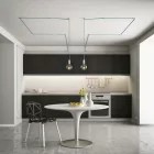 Wall-mounted universal guide rail for fabric cables and lighting 2x0.75 and 3x0.75