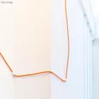 Wall-mounted universal guide rail for fabric cables and lighting 2x0.75 and 3x0.75