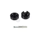 Creative-Cables universal wall-mounted cable guide for fabric cables, black Fcp01Ner Cable fastener Black Plastic