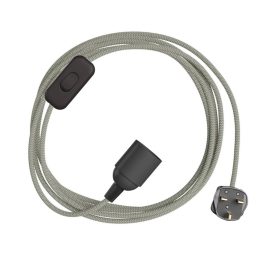   SnakeBis Zig-Zag - Cabling with lamp holder and textile cable Zig-Zag effect