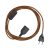 SnakeBis - Connection with lamp holder and colorful textile cable and 2-pole connector