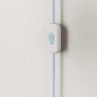 Metal wall lamp with plug