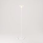 MAG-Y floor lamp with round metal base and transparent Ghost bulb