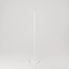 MAG-Y floor lamp with round metal base and transparent Ghost bulb