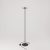 MAG-Y floor lamp with round metal base and Ghost smoked bulb
