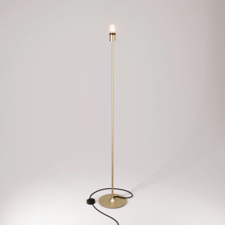 MAG-Y floor lamp with round metal base and lampshade attachment