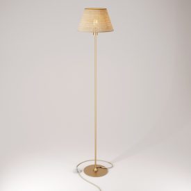 MAG-Y floor lamp with round metal base and Impero M shade