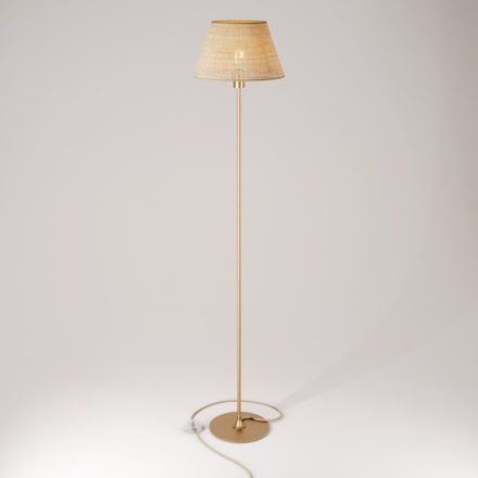 MAG-Y floor lamp with round metal base and Impero M shade