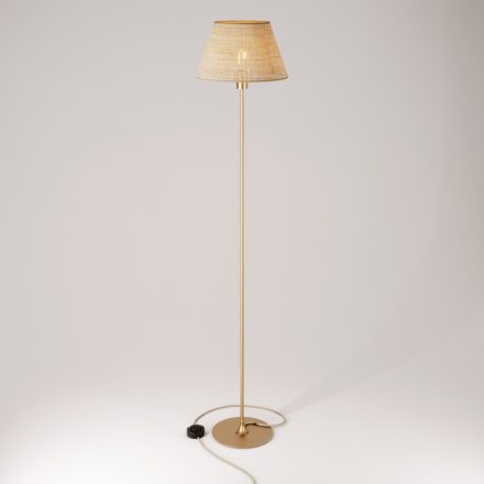 MAG-Y floor lamp with round metal base and Impero M shade