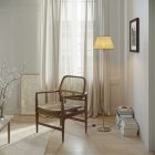 MAG-Y floor lamp with round metal base and Impero M shade