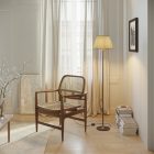 MAG-Y floor lamp with round metal base and Impero M shade