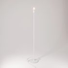 MAG-Y floor lamp with round metal base and lampshade attachment