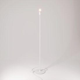   MAG-Y floor lamp with round metal base and lampshade attachment
