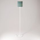 MAG-Y floor lamp with round metal base and Cilindro M shade