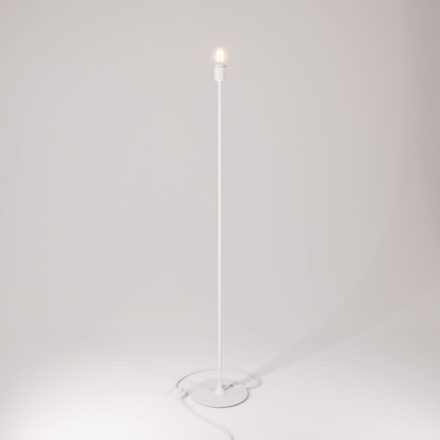 MAG-Y floor lamp with round metal base and lampshade attachment