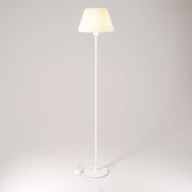 MAG-Y floor lamp with round metal base and Impero M shade