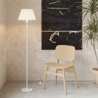 MAG-Y floor lamp with round metal base and Impero M shade