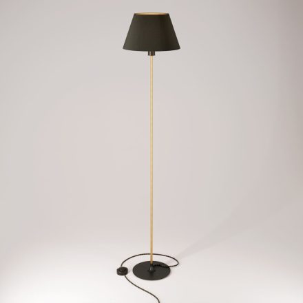 MAG-Y floor lamp with round metal base and Impero M shade