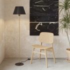 MAG-Y floor lamp with round metal base and Impero M shade