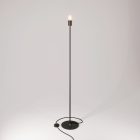 MAG-Y floor lamp with round metal base and lampshade attachment