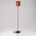 MAG-Y floor lamp with round metal base and Cilindro M shade