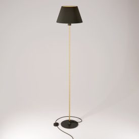 MAG-Y floor lamp with round metal base and Impero M shade