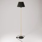 MAG-Y floor lamp with round metal base and Impero M shade