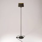 MAG-Y floor lamp with round metal base and Athena shade