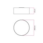 Small fabric ceiling lamp - Made in Italy