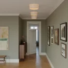 Small fabric ceiling lamp - Made in Italy