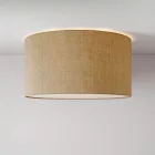 Medium-sized fabric ceiling lamp - Made in Italy