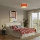 Large fabric ceiling lamp – Made in Italy