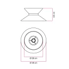 Clessidra fabric lampshade
