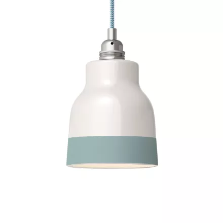 Two-color ceramic Vaso lampshade, Materia collection - Made in Italy