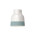 Two-color ceramic Vaso lampshade, Materia collection - Made in Italy