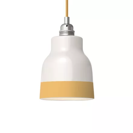 Two-color ceramic Vaso lampshade, Materia collection - Made in Italy