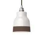 Two-color ceramic Vaso lampshade, Materia collection - Made in Italy